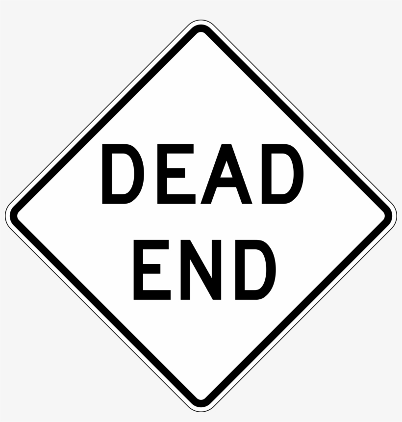 Australian Road Sign - Australian Dead End Sign, transparent png
