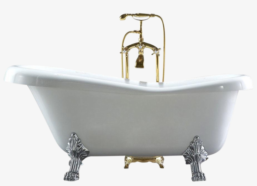 Mariah Acrylic Bathtub Chairish - Bathtub, transparent png