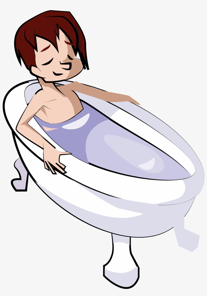 This Free Icons Png Design Of Boy In Bathtub, transparent png