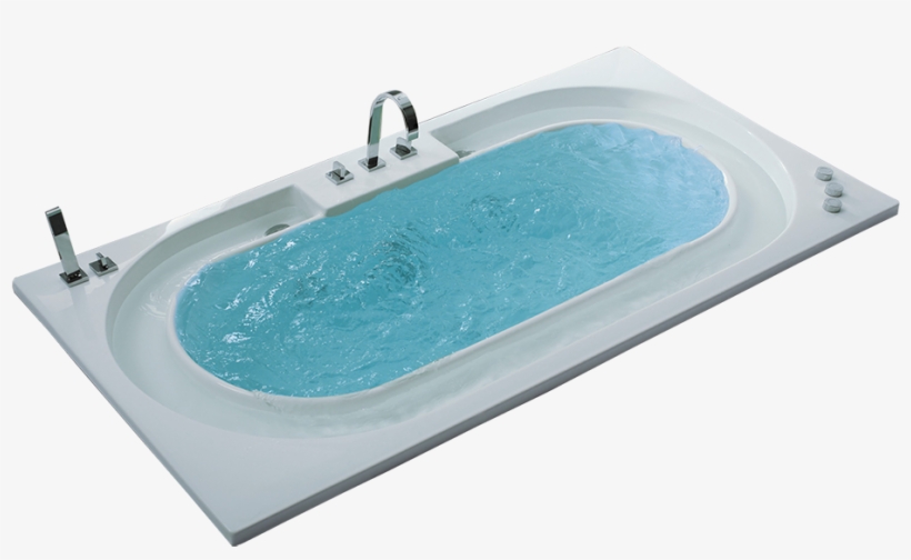 The Water Flows Back Into The Bathtub In A Seemingly - Bathtub With Water Png, transparent png
