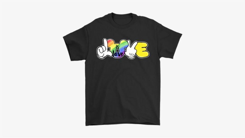 Mickey Mouse Love Is Love Support Lgbt Shirtsmickey - Doesn T Kill You T Shirt, transparent png