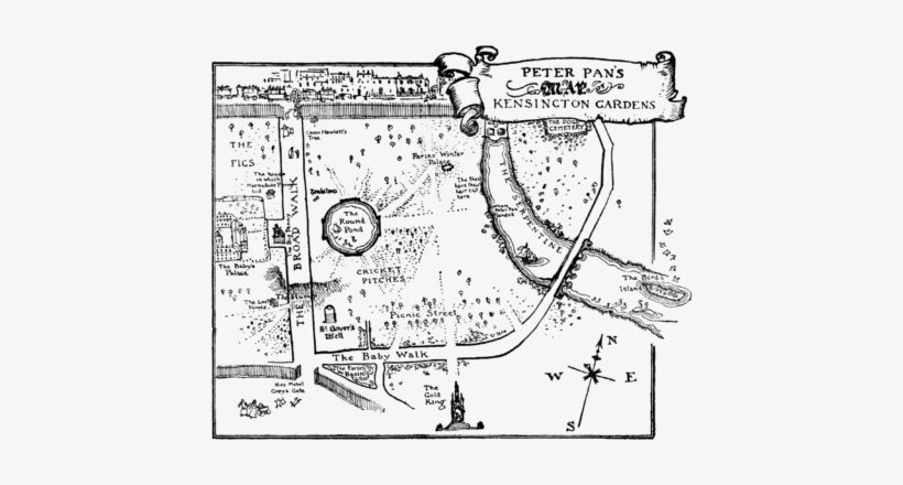 Drawn Island Peter Pan - Kensington Garden Park Peter Pan, transparent png