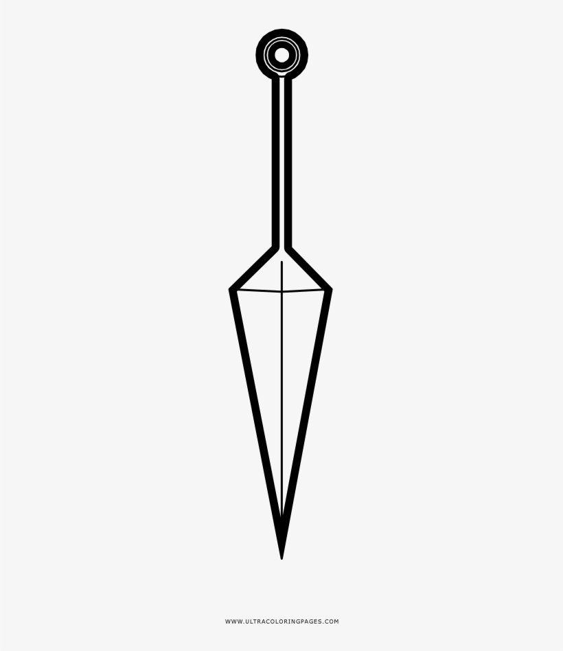 Как нарисовать кунай поэтапно