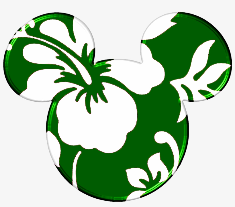 Clipart Face Mickey Mouse Source - Hawaiian Mickey Mouse Head, transparent png