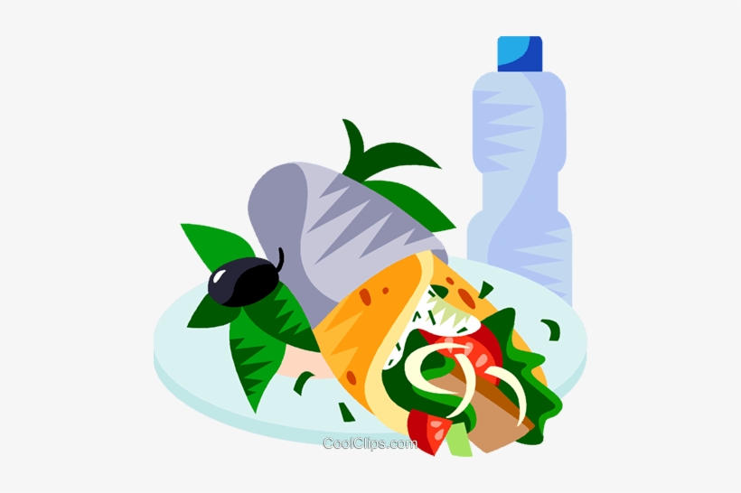 Eu European Cuisine Gyro Royalty Free Vector Clip Art - Healthy Food Clip Art, transparent png