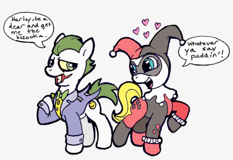 Margot Robbie Tried On A Harley Quinn Jester Outfit - Mlp Joker And Harley Quinn, transparent png