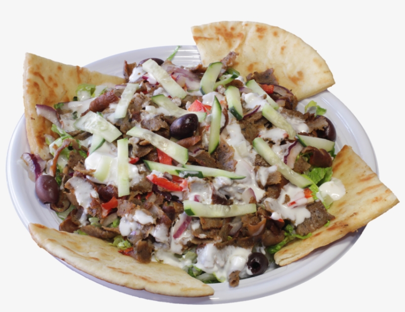 Greek Isle Salad W/ Gyros - Food, transparent png