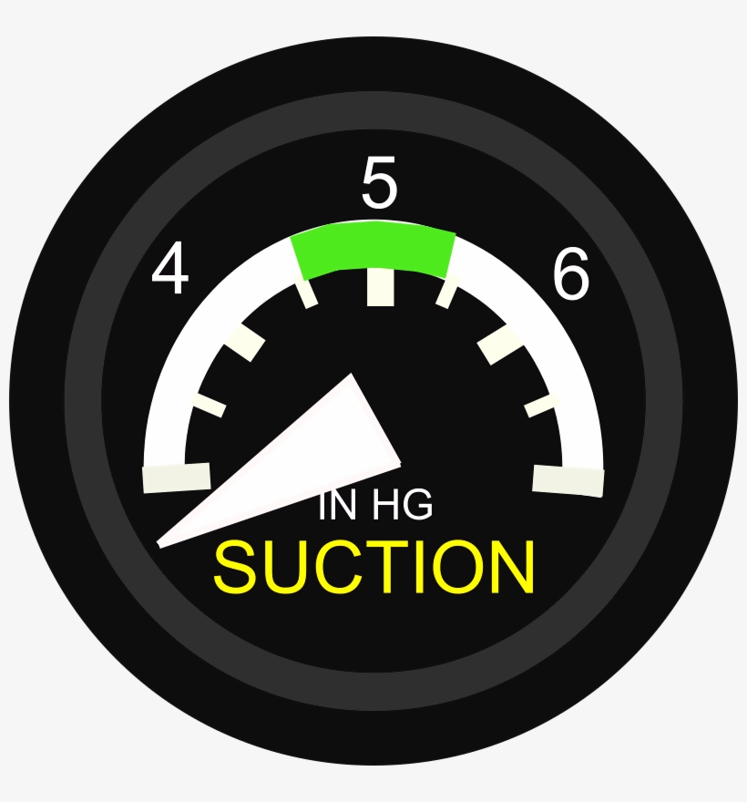 Gyro Suction Gauge - Suction Gage Cessna, transparent png