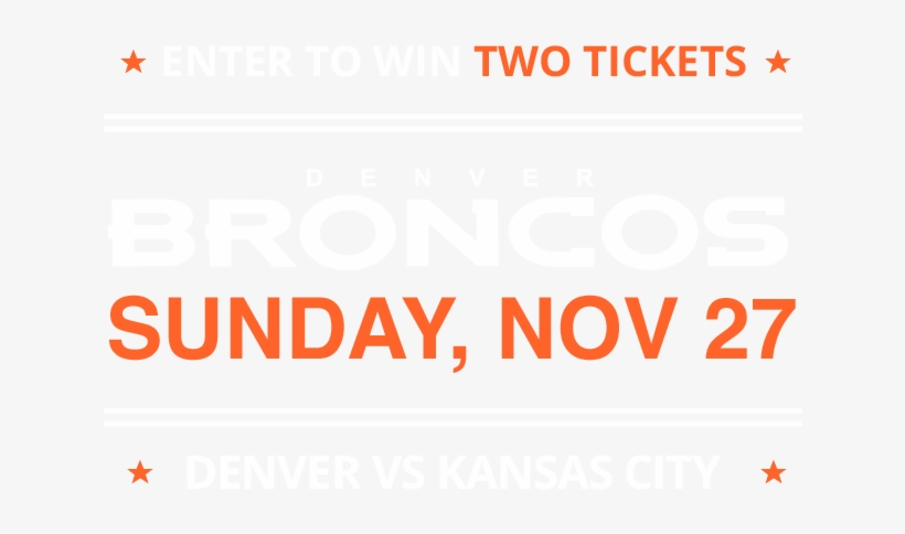 Win Denver Broncos Tickets And Memorabilia - Cd Denver Broncos 27'x37' Banner, transparent png