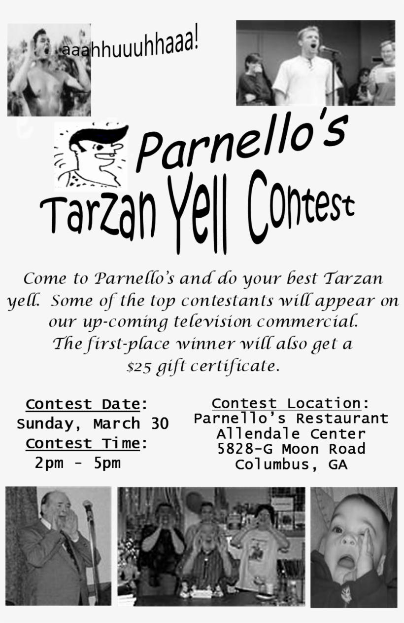 Tarzan Yell Contest6 - Tarzan Yell, transparent png