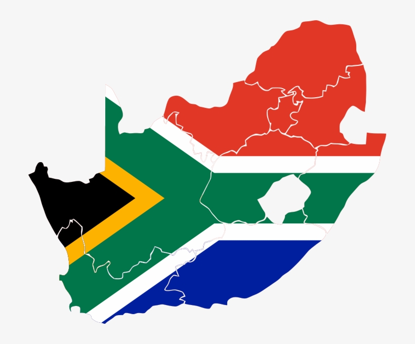 Africa Clipart South America Map - South Africa Map Flag, transparent png