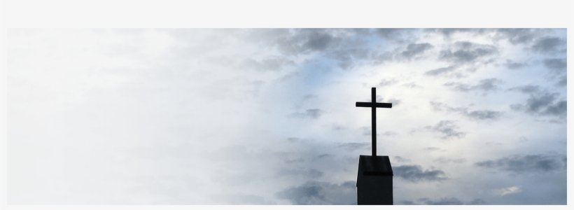 8914 A Cross Before A Cloudy Sunset Sky Or Cropped - Cross, transparent png