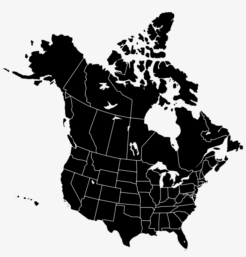 North America Outline Png Graphic Stock - Us Election Canada Meme, transparent png