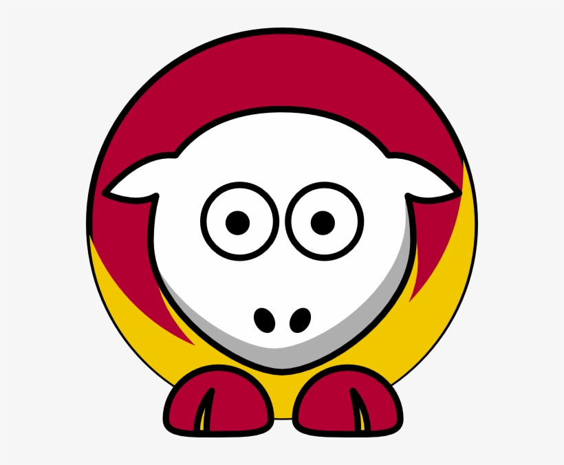 Sheep 3 Toned Kansas City Chiefs Team Colors Svg Clip, transparent png