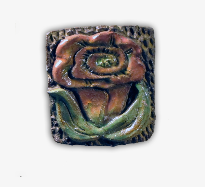 Single Tiles March3 2013 Rose - Carving, transparent png