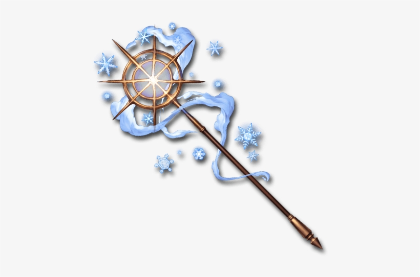 Ice Crystal Staff - Crystal Staff Png, transparent png