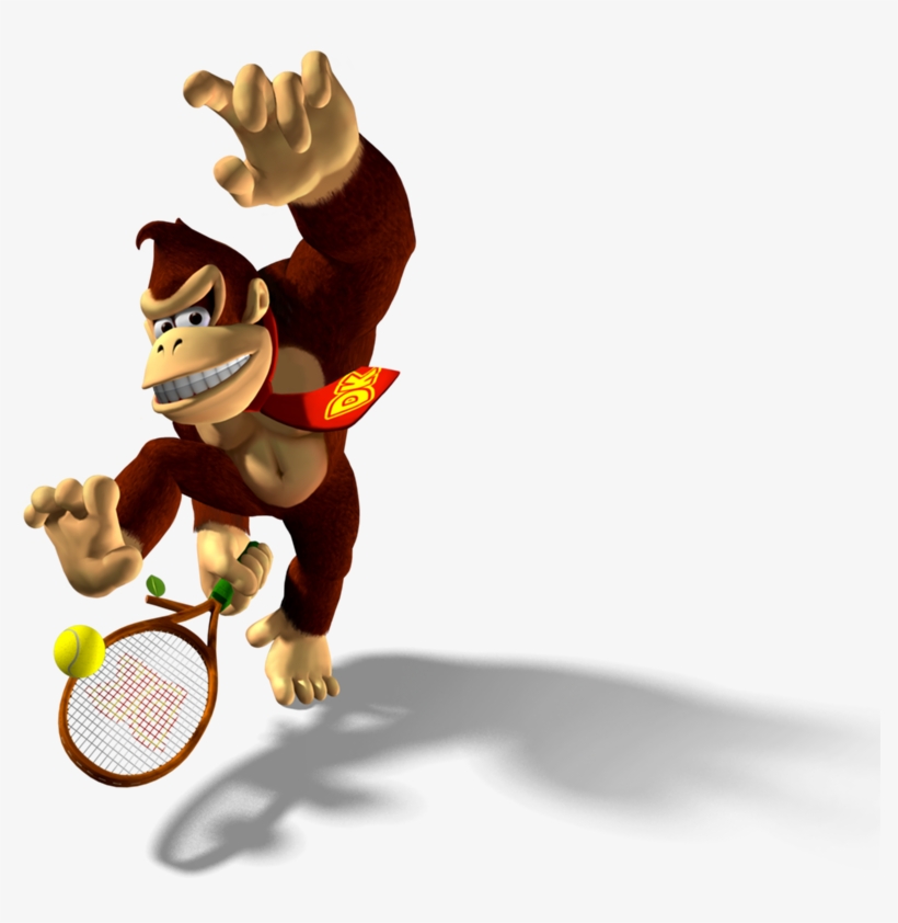 Dk Mpt Artwork - Donkey Kong Mario Tennis, transparent png