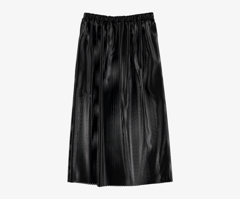 Amino Acid 04 Perforated Black Leather Skirt Caroline - Tiff, transparent png