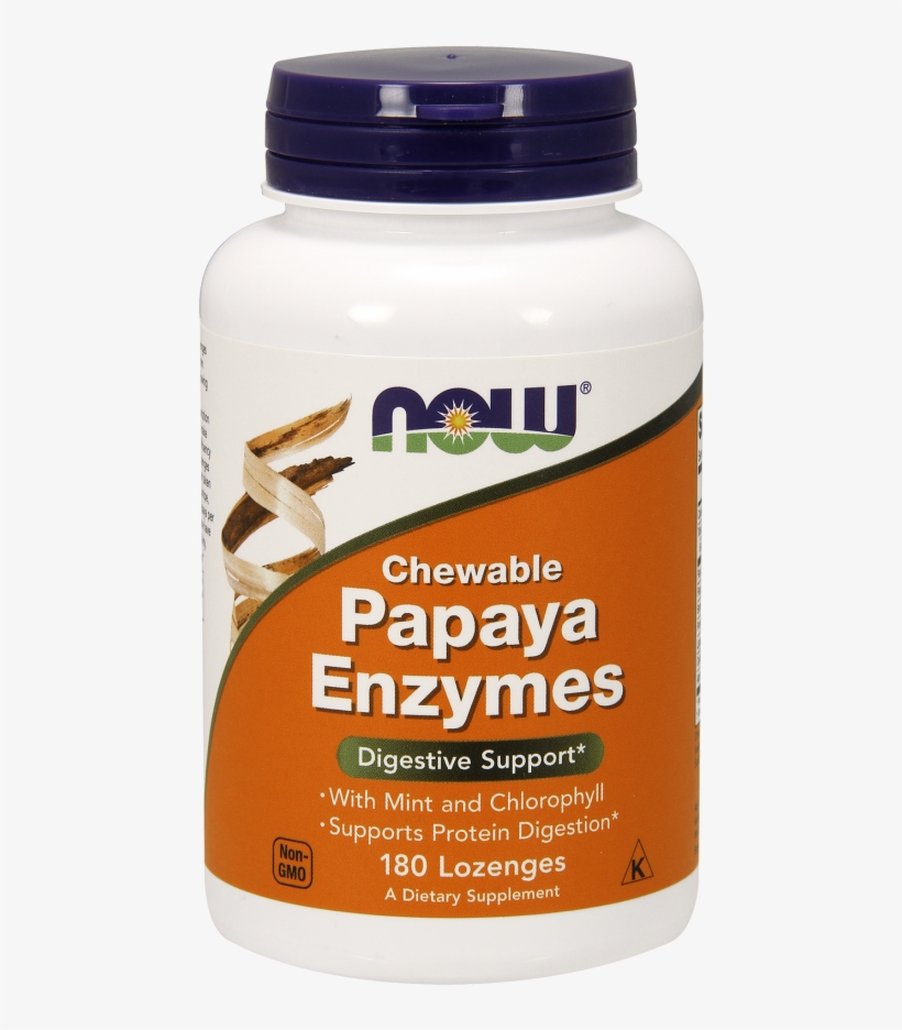 Papaya Enzyme Lozenges - Now Magnesium Citrate 200mg, transparent png