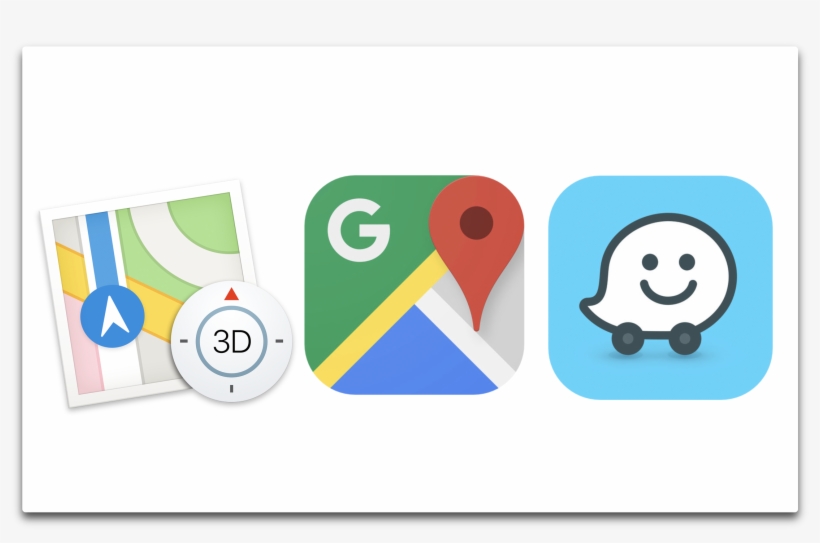 Appleマップ Vs Googleマップ Vs Waze 車でのナビゲーションどの, transparent png