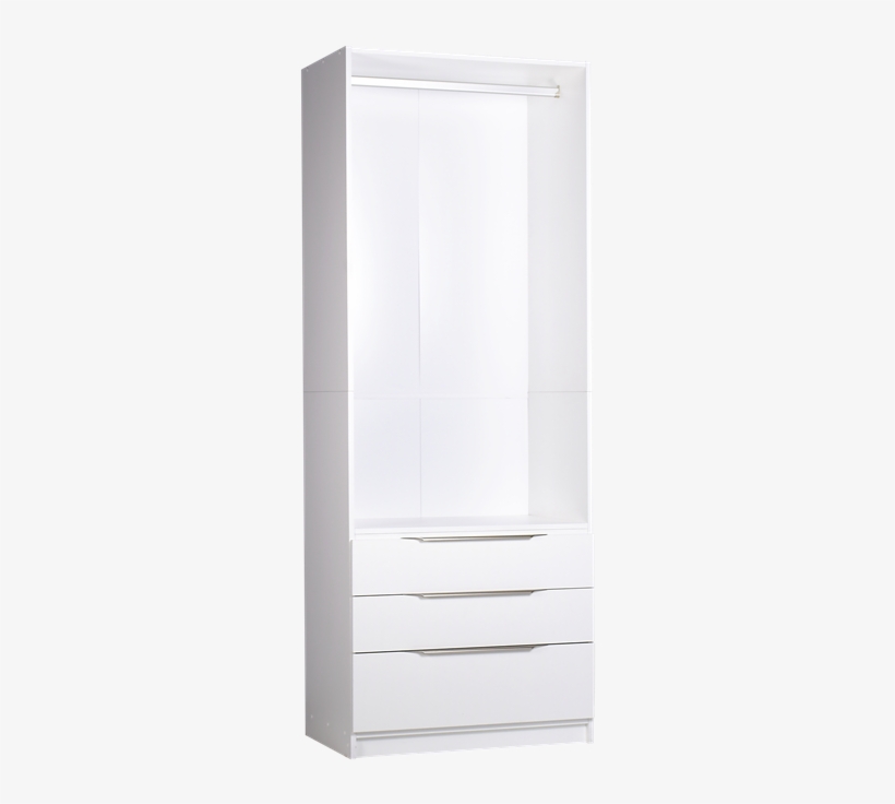 Multistore 2000 X 750 X 450mm White Shelf And Drawers, transparent png
