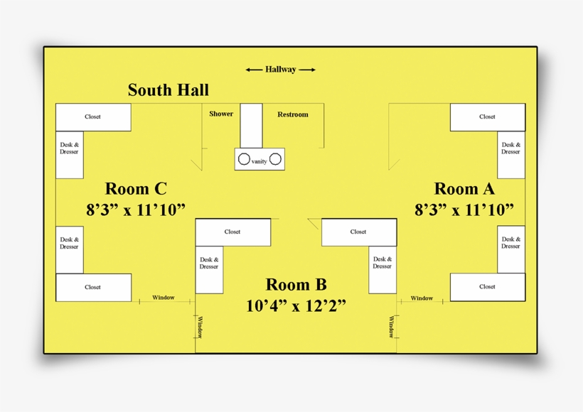 South Hall Room Layout, transparent png