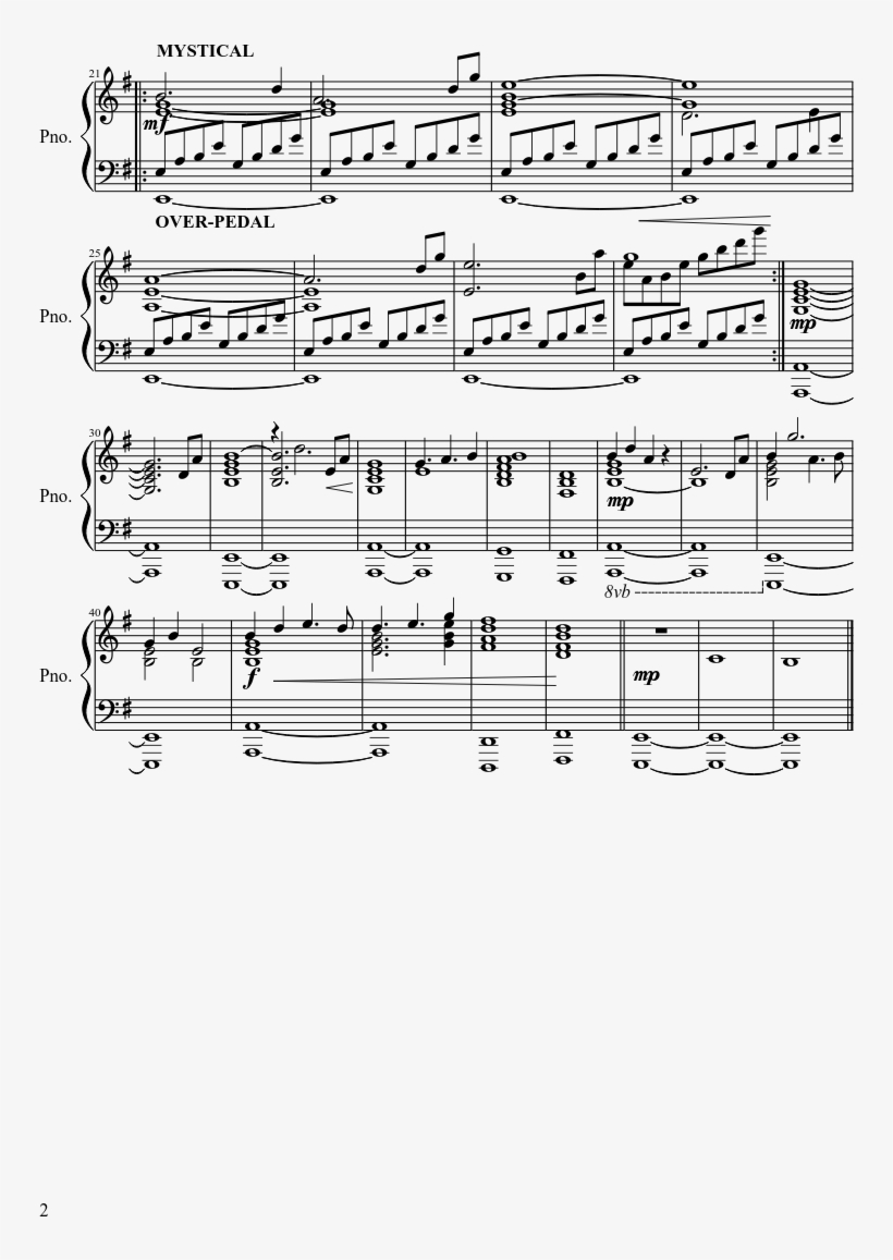 Moog City Sheet Music Composed By C418 2 Of 2 Pages, transparent png