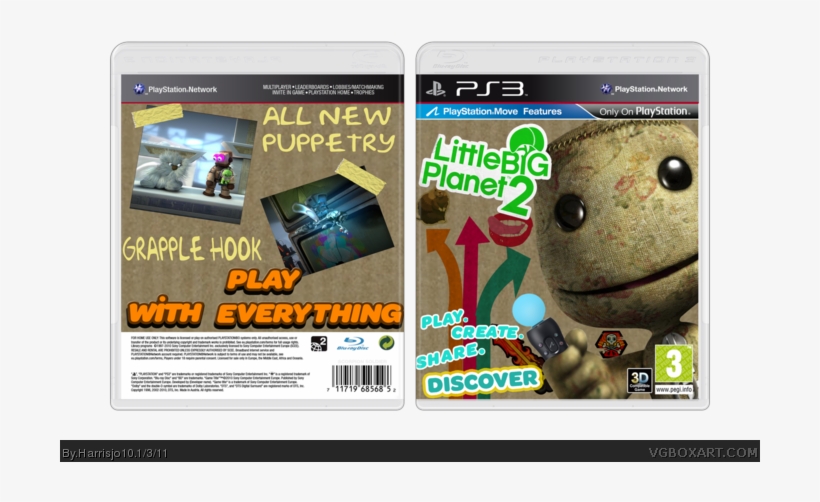 Little Big Planet 2 Box Art Cover, transparent png