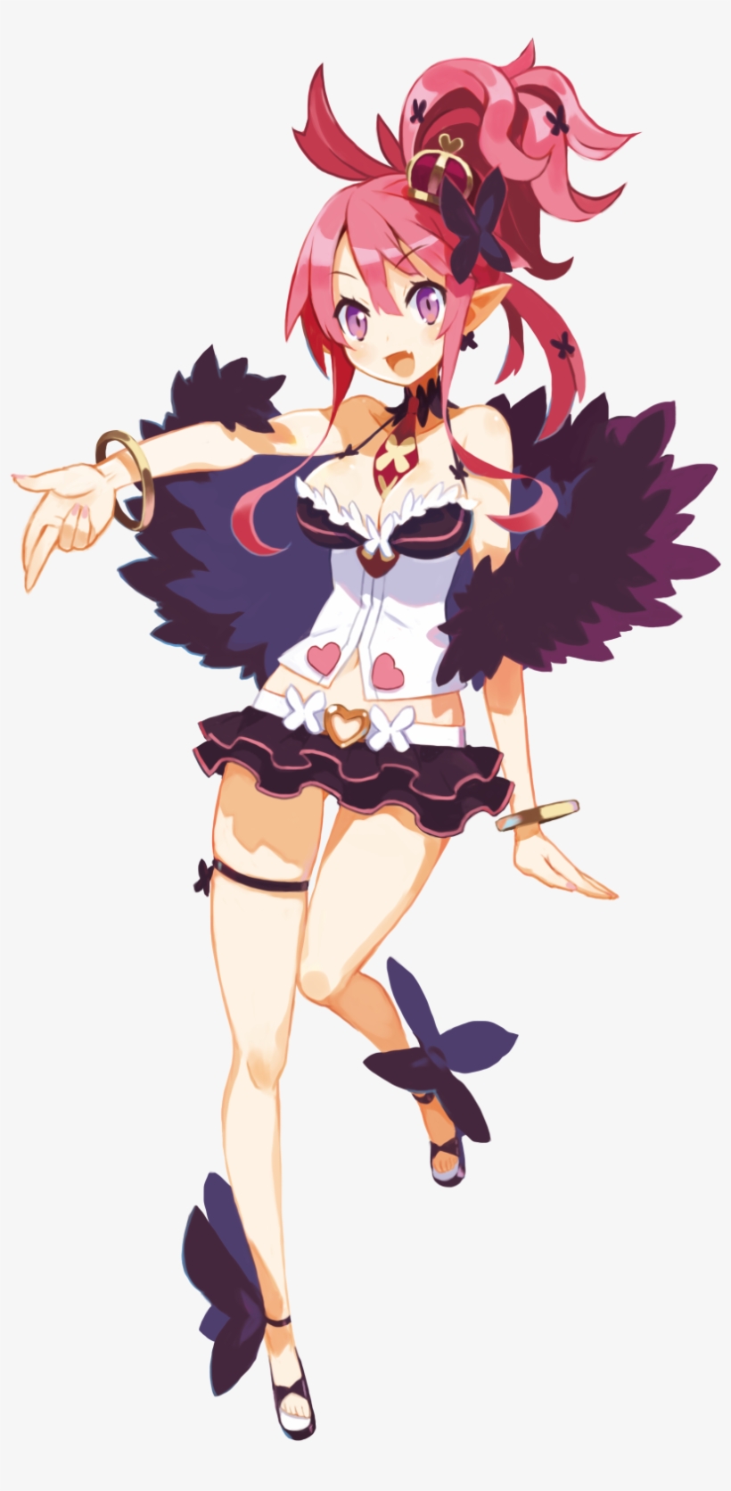 D Absurdres Bracelet Breasts Cleavage Crown Disgaea, transparent png