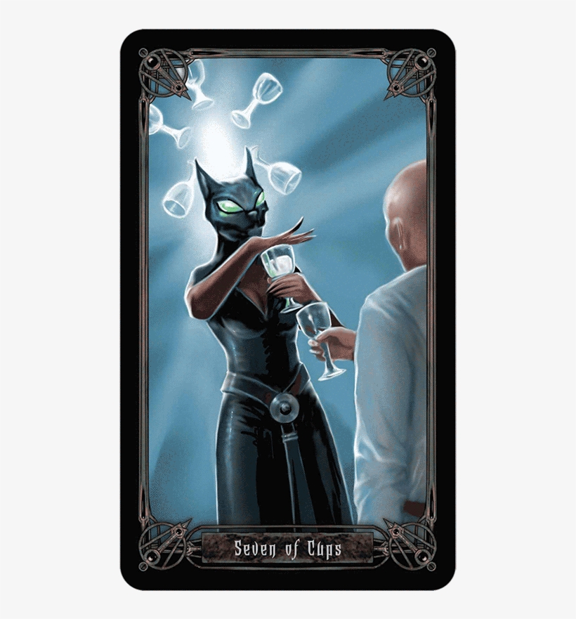 Main Menu Queen Of Wands Seven Of Cups, transparent png