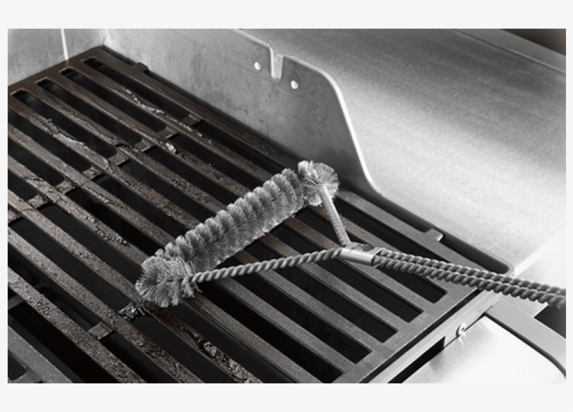 Weber® 21" Three-sided Grill Brush, transparent png