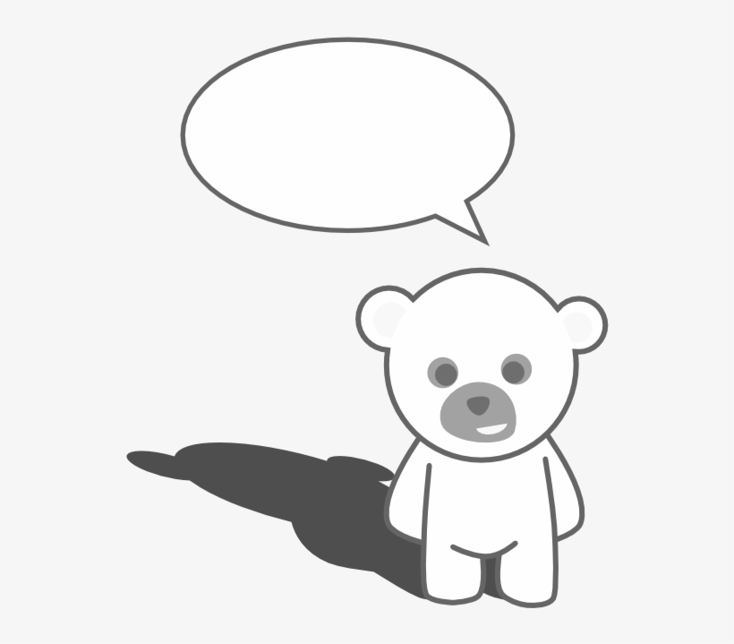 Cute Teddy Bear Black White Line Art Coloring Book, transparent png