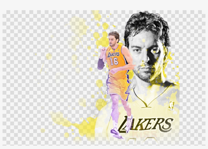 Los Angeles Lakers Clipart Pau Gasol Los Angeles Lakers, transparent png