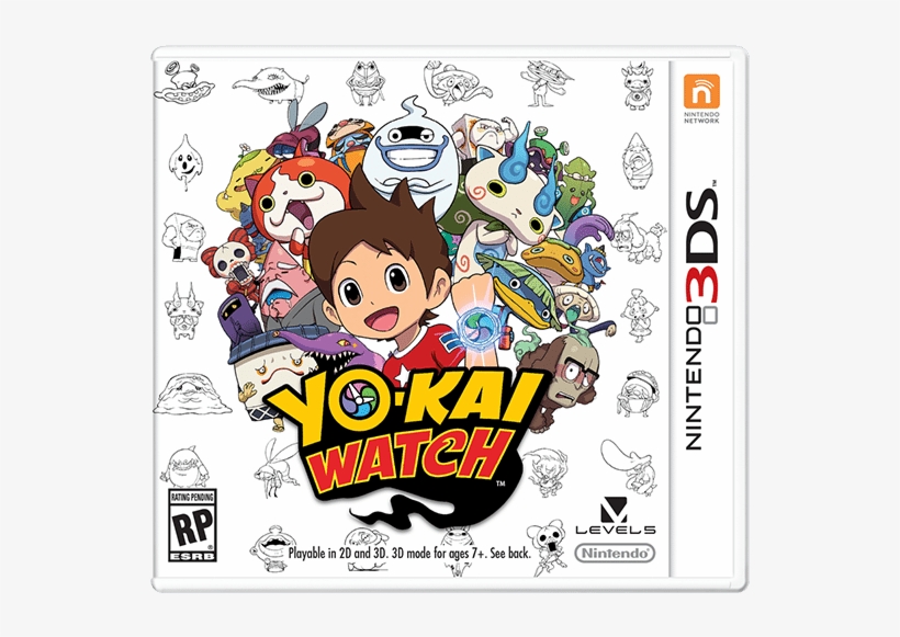 Yokai Watch Boxart, transparent png