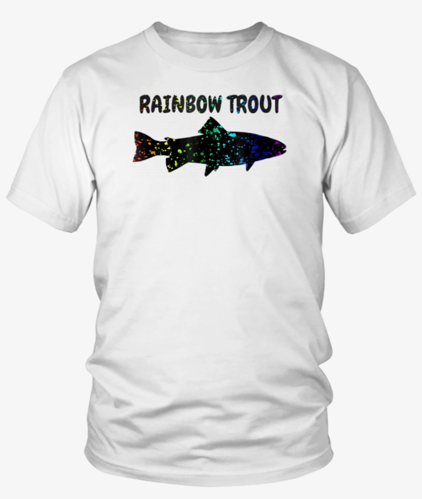 Rainbow Speckled Trout Fly Fishing T-shirt, transparent png