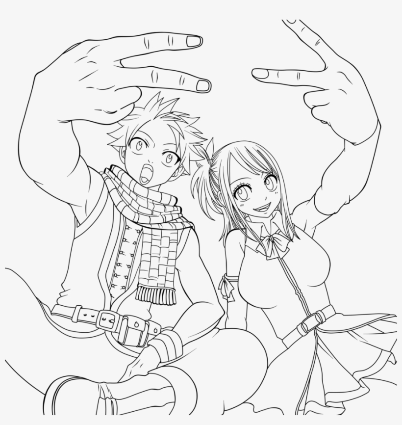 Fairy Tail Chapter Natsu And Lucy By, transparent png