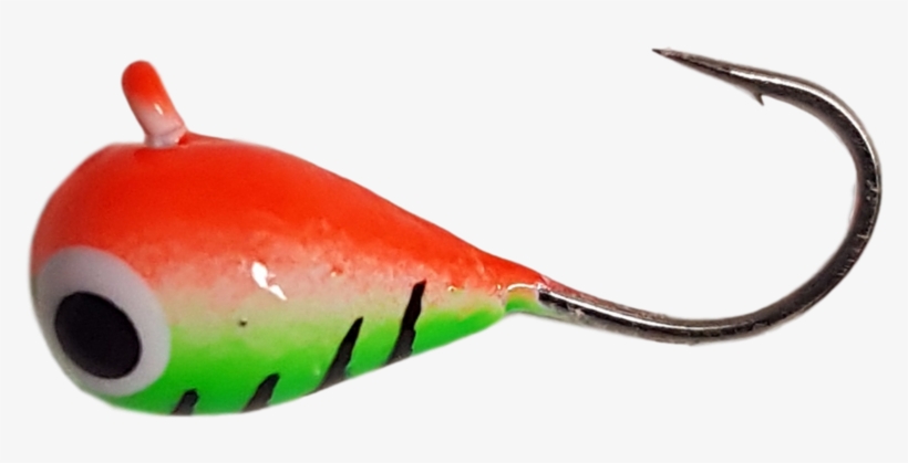Firetiger Back Stripe Tungsten Uv Glow Jig, transparent png