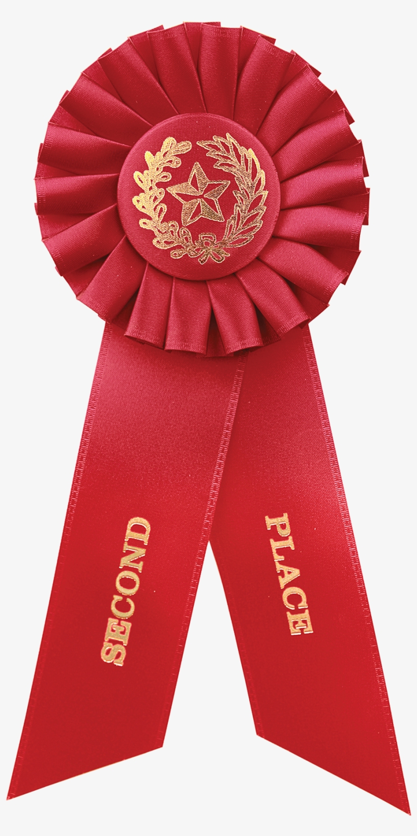 2nd Place Red Rosette Ribbon, transparent png