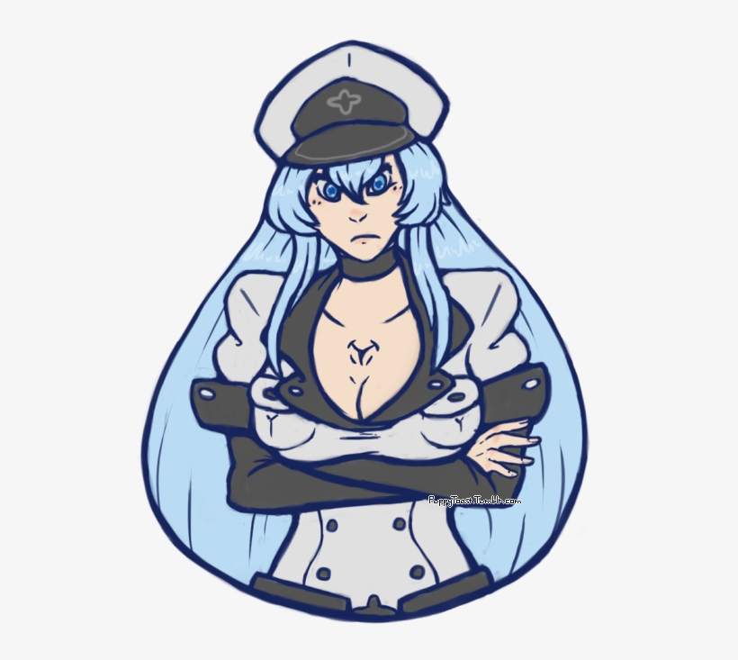 Esdeath By Puppytoast, transparent png