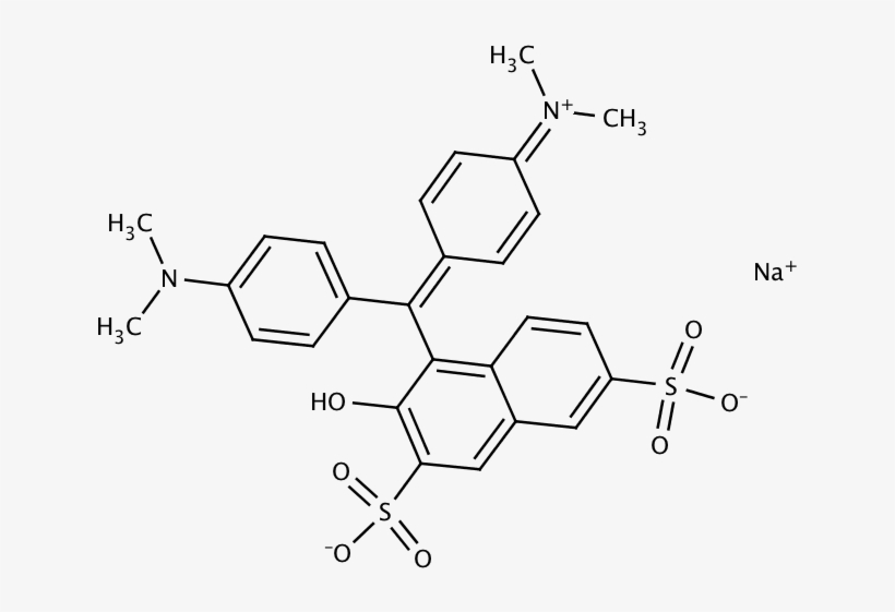 Structure For Acid Green 50, transparent png