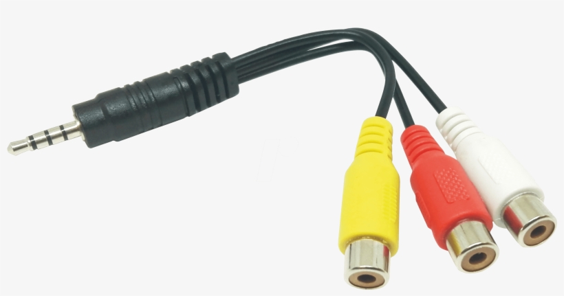 Av1 Cable Audio/video 3,5mm-cinch Ywr Xoro Acc400518, transparent png