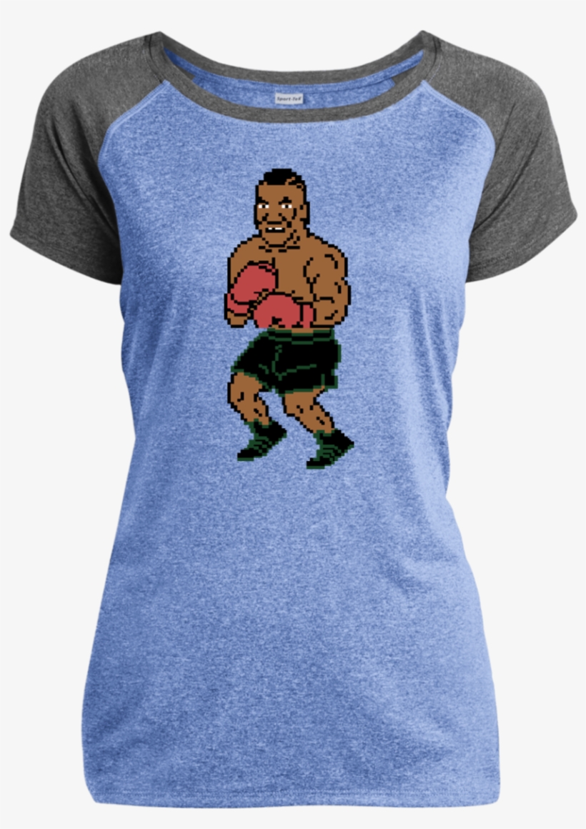 Tyson Punchout Inspired Ladies Heather On Heather Performance, transparent png