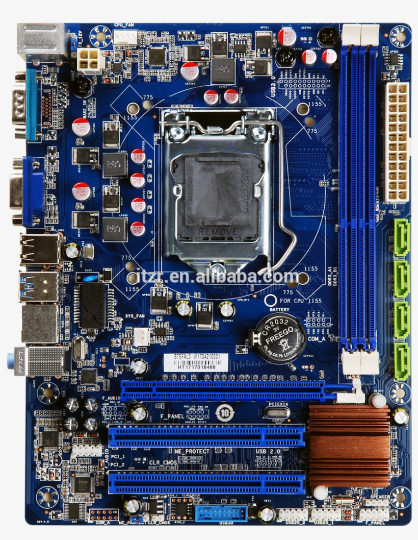 Esonic B75 Motherboard,lga 1155 Socket,ddr 3,2xpci, transparent png