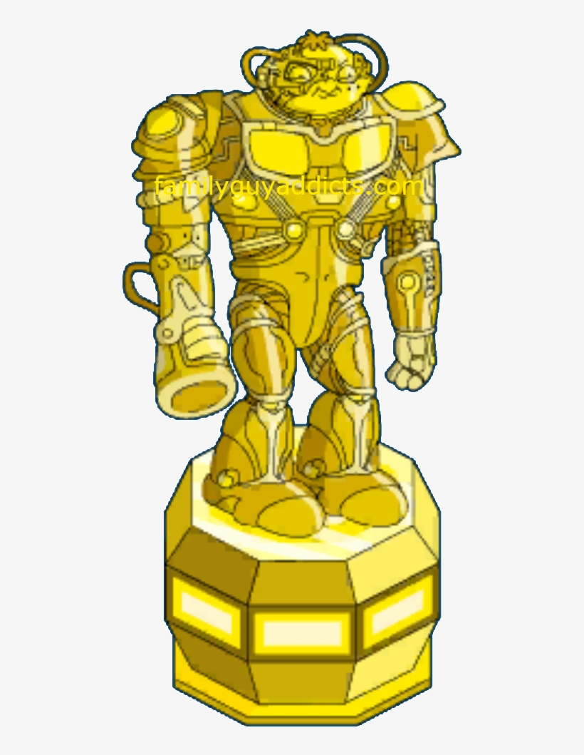 Gold Borg Bertram Statue, transparent png