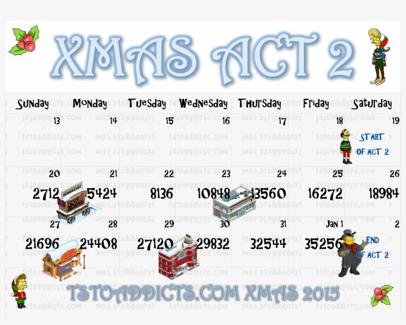 Act Two Calendar Xmas, transparent png