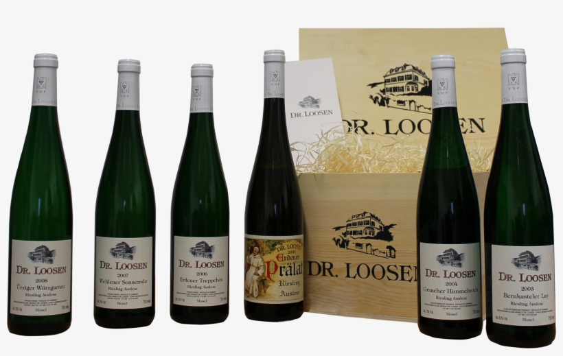 Pudao Wines Wooden Case Of A Selection Of Dr Loosen,, transparent png