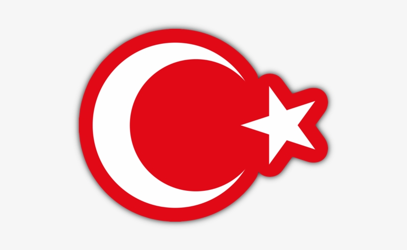 Türk Bayrağı Yuvarlak Png, transparent png