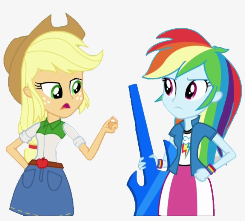 Rainbow Dash Y Applejack Eg3, transparent png