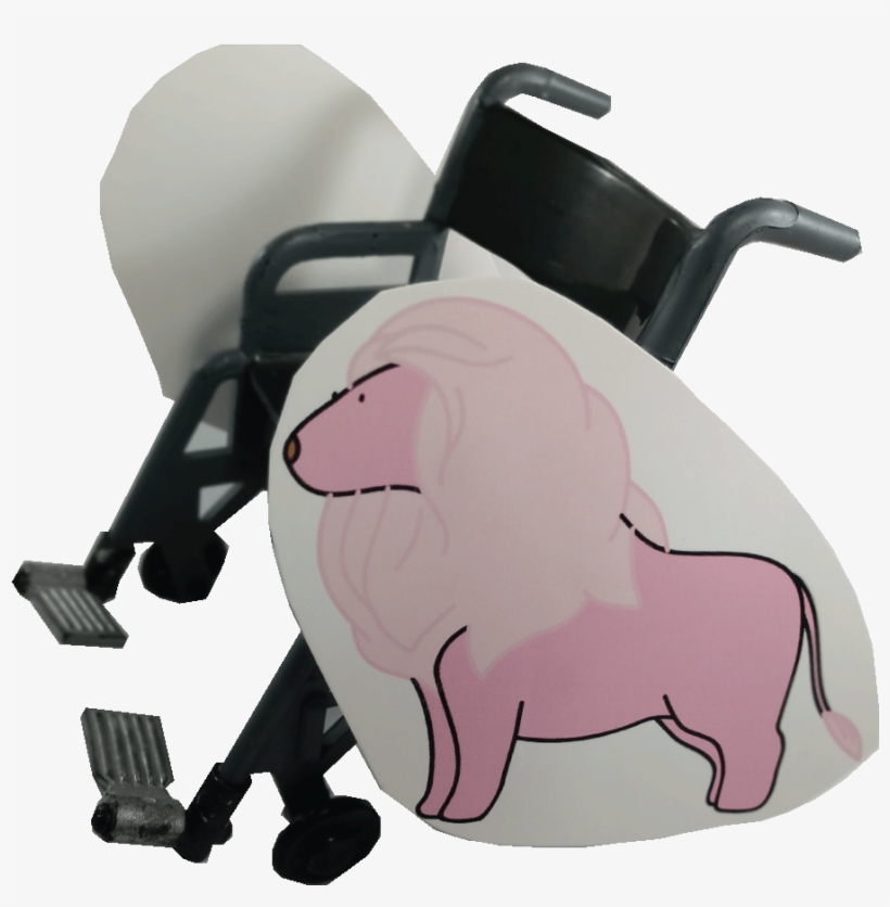 Pink Lion Lookalike From Steven Universe Wheelchair, transparent png