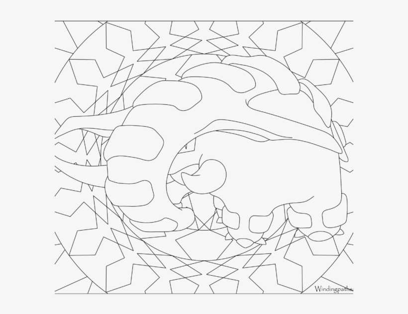 Adult Pokemon Coloring Page Donphan, transparent png